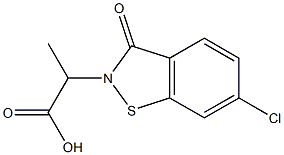 2-[6-Chloro-3-oxo-1,2-benzisothiazol-2(3H)-yl]propionic acid