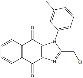 2-(Chloromethyl)-1-(3-methylphenyl)-1H-naphth[2,3-d]imidazole-4,9-dione