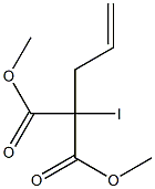 Allyl(iodo)malonic acid dimethyl ester Struktur