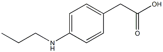 2-[p-(Propylamino)phenyl]acetic acid Struktur