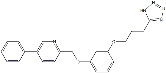  2-[3-[3-(1H-Tetrazol-5-yl)propoxy]phenoxymethyl]-5-phenylpyridine