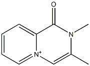 1,2-Dihydro-2,3-dimethyl-1-oxopyrido[1,2-a]pyrazin-5-ium,,结构式