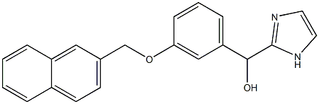 2-[Hydroxy[3-(2-naphtylmethoxy)phenyl]methyl]-1H-imidazole Structure