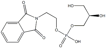 [R,(-)]-1-O-[(2-Phthalimidylethyl)phosphono]-D-glycerol,,结构式