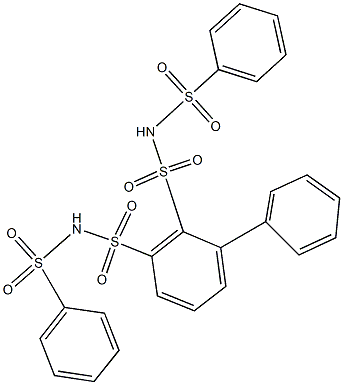 N,N'-Bis(phenylsulfonyl)-1,1'-biphenyl-2,3-disulfonamide Structure