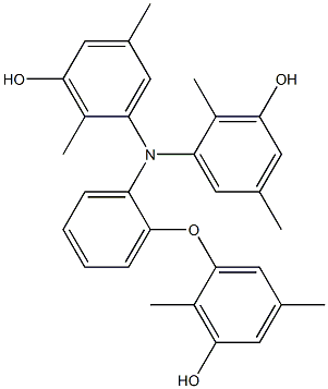 N,N-Bis(3-hydroxy-2,5-dimethylphenyl)-2-(3-hydroxy-2,5-dimethylphenoxy)benzenamine Structure