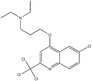 2-Trichloromethyl-4-(3-diethylaminopropoxy)-6-chloroquinoline Structure