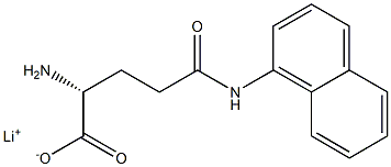 N5-(1-ナフチル)-D-グルタミンリチウム 化学構造式