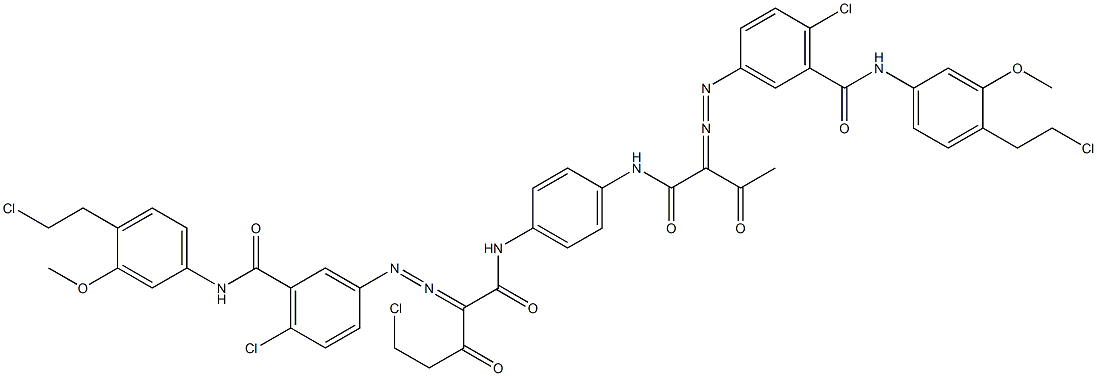 3,3'-[2-(Chloromethyl)-1,4-phenylenebis[iminocarbonyl(acetylmethylene)azo]]bis[N-[4-(2-chloroethyl)-3-methoxyphenyl]-6-chlorobenzamide]