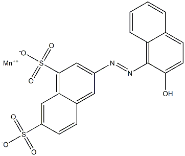 2-[(2-Hydroxy-1-naphtyl)azo]-4,6-naphthalenedisulfonic acid manganese(II) salt|