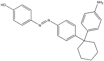 p-[p-[1-(4-Aminophenyl)cyclohexyl]phenylazo]phenol Struktur