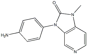 3-(p-Aminophenyl)-1-methyl-1H-imidazo[4,5-c]pyridin-2(3H)-one,,结构式