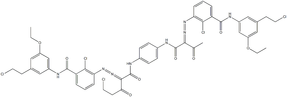 3,3'-[2-(Chloromethyl)-1,4-phenylenebis[iminocarbonyl(acetylmethylene)azo]]bis[N-[3-(2-chloroethyl)-5-ethoxyphenyl]-2-chlorobenzamide]