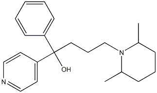 4-(2,6-Dimethyl-1-piperidinyl)-1-phenyl-1-(4-pyridinyl)-1-butanol|