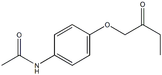 4'-(2-Oxobutyl)oxyacetanilide 结构式