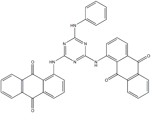 2-Anilino-4,6-bis(9,10-dihydro-9,10-dioxoanthracen-1-ylamino)-1,3,5-triazine|