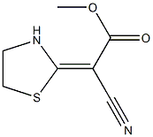 2-[(E)-Methoxycarbonyl(cyano)methylene]thiazolidine Struktur