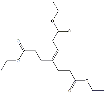 4-[2-(Ethoxycarbonyl)ethyl]-3-heptenedioic acid diethyl ester Structure