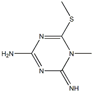 1-Methyl-2-imino-4-amino-6-(methylthio)-1,2-dihydro-1,3,5-triazine,,结构式