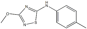 3-Methoxy-5-(p-tolyl)amino-1,2,4-thiadiazole Struktur