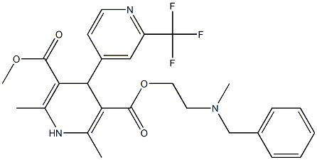 4-[2-(Trifluoromethyl)pyridin-4-yl]-1,4-dihydro-2,6-dimethylpyridine-3,5-dicarboxylic acid 3-methyl-5-[2-(N-methyl-N-benzylamino)ethyl] ester