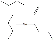 Tributyl 1,1-dimethyl-2-propenylstannane Structure