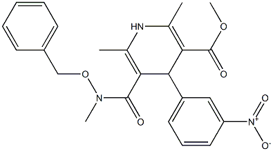 2,6-Dimethyl-4-(3-nitrophenyl)-5-[[methyl(benzyloxy)amino]carbonyl]-1,4-dihydropyridine-3-carboxylic acid methyl ester