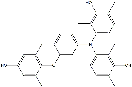 N,N-Bis(3-hydroxy-2,4-dimethylphenyl)-3-(4-hydroxy-2,6-dimethylphenoxy)benzenamine