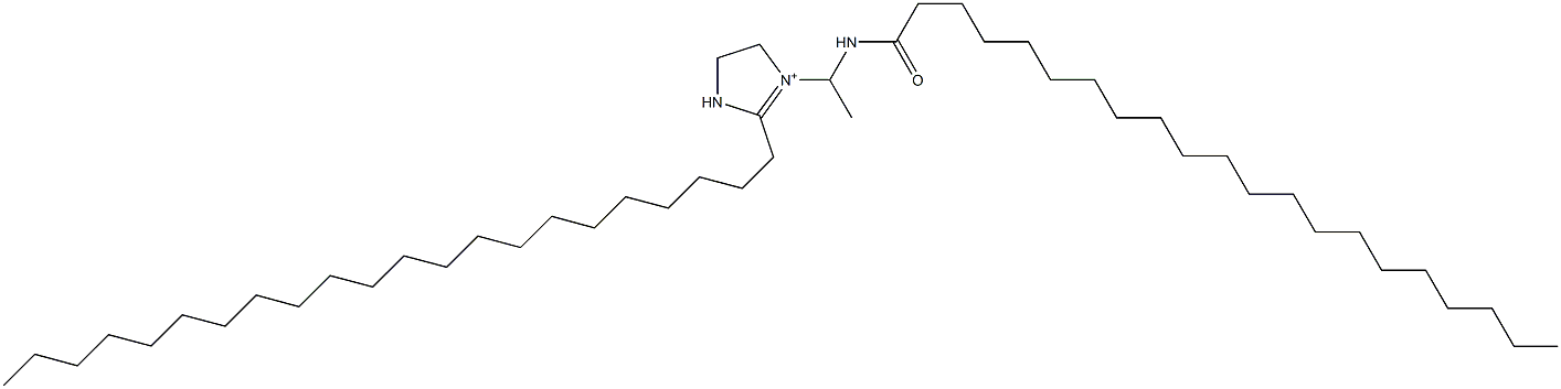 2-ドコシル-1-[1-(ヘニコサノイルアミノ)エチル]-1-イミダゾリン-1-イウム 化学構造式