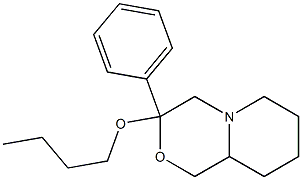  Octahydro-3-butoxy-3-phenylpyrido[2,1-c][1,4]oxazine