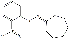 [(2-Nitrophenyl)thioimino]cycloheptane Structure