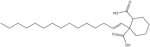 Cyclohexane-1,2-dicarboxylic acid hydrogen 1-(1-pentadecenyl) ester Struktur