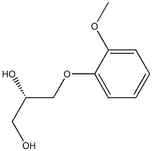 (2S)-3-(2-Methoxyphenoxy)-1,2-propanediol Struktur