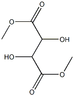 2,3-Dihydroxybutanedioic acid dimethyl ester Struktur