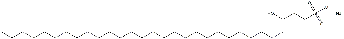 3-Hydroxy-1-triacontanesulfonic acid sodium salt Structure