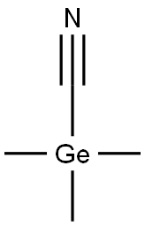 Cyanotrimethylgermane Structure