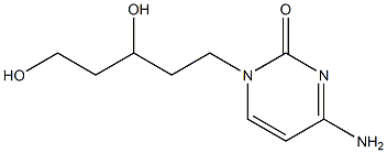 1-(3,5-Dihydroxypentyl)cytosine Struktur
