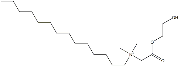 N-[(2-Hydroxyethoxy)carbonylmethyl]-N,N-dimethyl-1-tetradecanaminium Structure