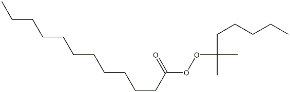 Dodecaneperoxoic acid 1,1-dimethylhexyl ester Structure