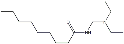 N-[(Diethylamino)methyl]-8-nonenamide,,结构式