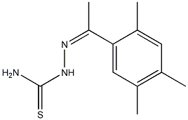 1-[1-(2,4,5-トリメチルフェニル)エチリデン]チオセミカルバジド 化学構造式
