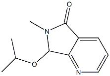 6,7-Dihydro-6-methyl-7-(isopropyloxy)-5H-pyrrolo[3,4-b]pyridin-5-one Struktur