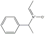 N-(1-フェニルエチル)エタンイミンN-オキシド 化学構造式