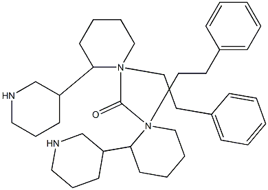 1-フェネチル-3-ピペリジルピペリジノケトン 化学構造式