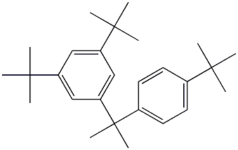2-(3,5-Di-tert-butylphenyl)-2-(4-tert-butylphenyl)propane,,结构式