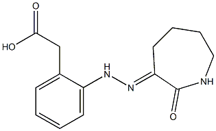 2-[2-[2-(2-Oxohexahydro-1H-azepin-3-ylidene)hydrazino]phenyl]acetic acid