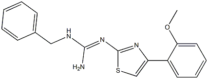 2-[[Amino(benzylamino)methylene]amino]-4-(2-methoxyphenyl)thiazole