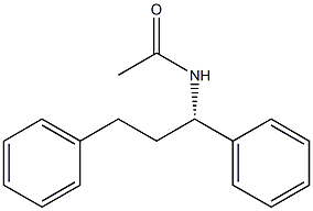 N-[(S)-1,3-ジフェニルプロピル]アセトアミド 化学構造式