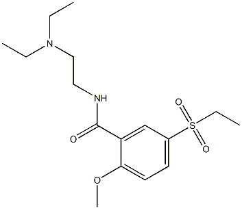 N-[2-(Diethylamino)ethyl]-5-ethylsulfonyl-2-methoxybenzamide Structure