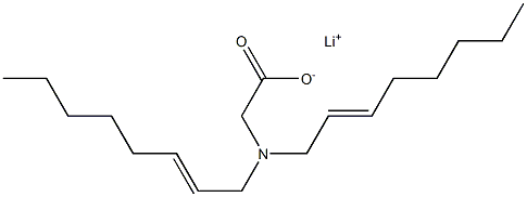 N,N-Di(2-octenyl)glycine lithium salt Structure